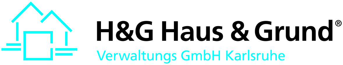 Logo von H&G Haus & Grund Verwaltungs GmbH Karlsruhe mit einem blauen Haussymbol.